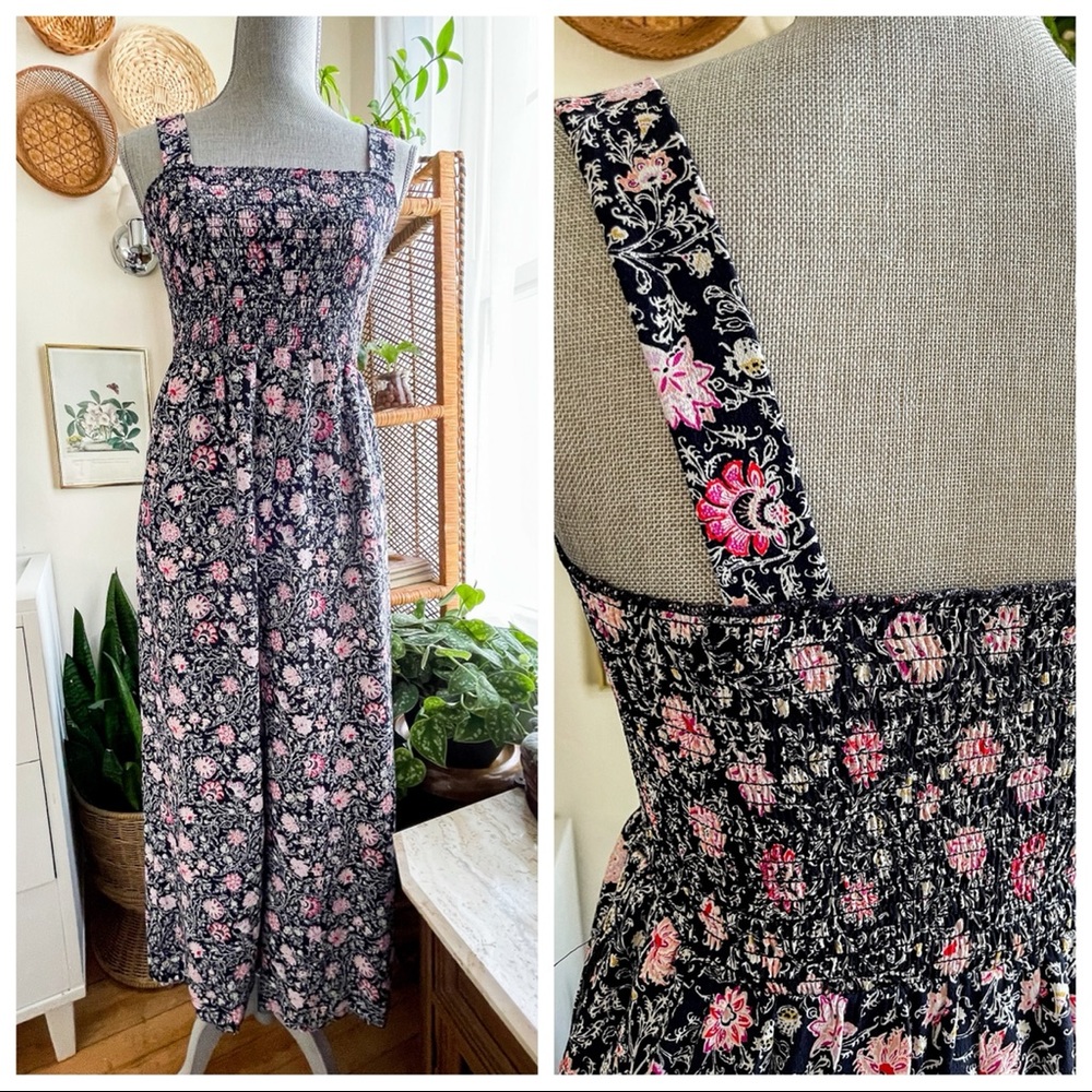 NWT LOFT Smocked Jumpsuit
